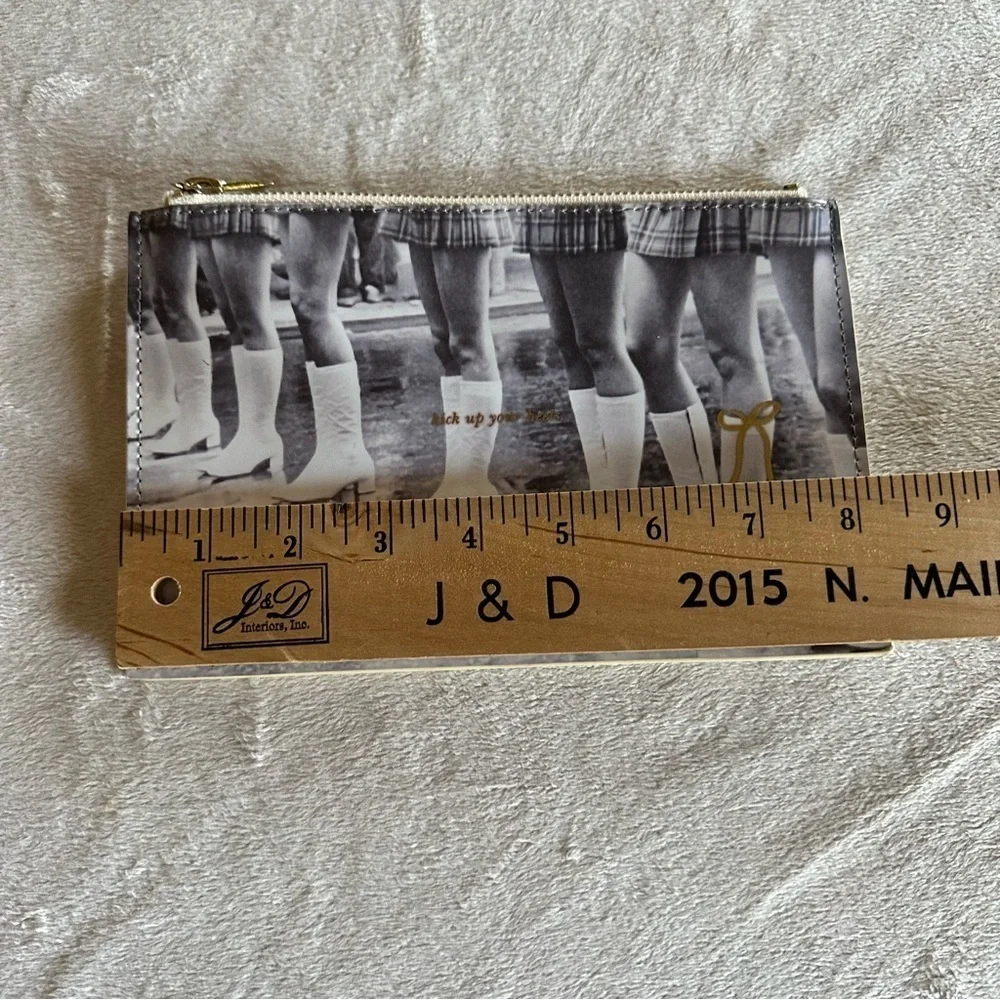 Kate Spade Office Kick up Your Heels Pencil Case Cosmetic Bag - Picture 6 of 7